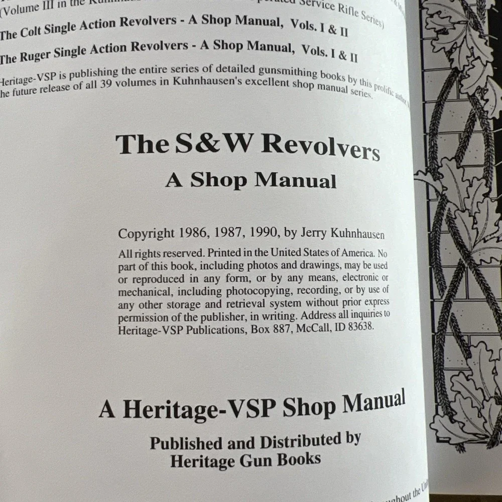 Heritage Gun Books smoke kuhnhausen pet